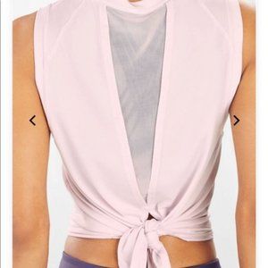Pink Fabletics Monet B-Back Tie Tank in Large